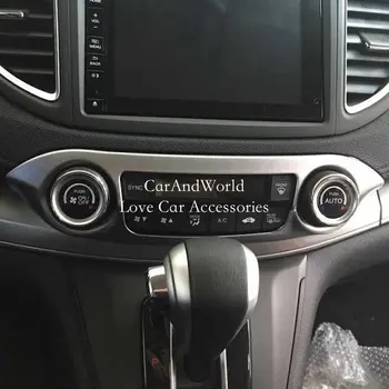 A Honda CR-V CRV 2012-2016 Középső Vezérlő légkondicionáló Kapcsoló Gomb Keret Fedezi Navigációs Panel Kárpitok Protector Autó Tartozék