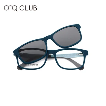 O-Q CLUB Gyerek Napszemüveg Polarizált Mágneses Clip-on Kényelmes Ultrakönnyű Tér Szemüveg TR90 Optikai Szemüveg Keretek T3115