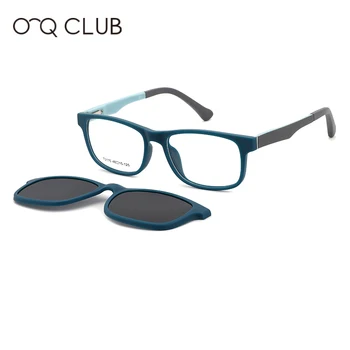O-Q CLUB Gyerek Napszemüveg Polarizált Mágneses Clip-on Kényelmes Ultrakönnyű Tér Szemüveg TR90 Optikai Szemüveg Keretek T3115 1