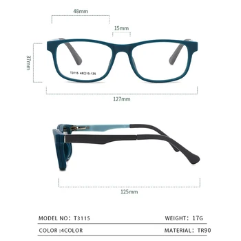 O-Q CLUB Gyerek Napszemüveg Polarizált Mágneses Clip-on Kényelmes Ultrakönnyű Tér Szemüveg TR90 Optikai Szemüveg Keretek T3115 4