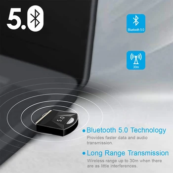 USB-Bluetooth Bluetooth 4.0 5.0 Adapter Vezeték nélküli Vevő Bluethooth Dongle Zene Bluthooth Adó Számítógép Audio Csatlakozó 2