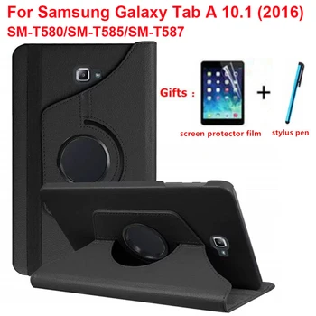 Fedél Samsung Galaxy Tab Egy 10.1 Esetében 360 Forgó Állvány tok Samsung Galaxy Tab Egy 10,1 hüvelykes SM-T580 SM-T585 Tabletta Esetekben