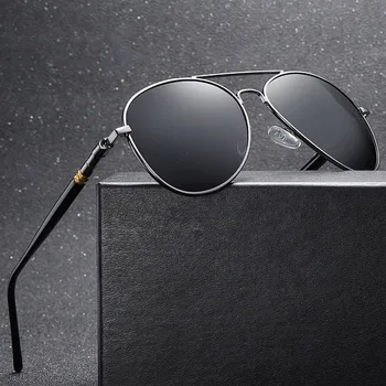 Klasszikus Polarizált Napszemüveg Márka, Design Férfi Fém Vezetési napszemüvegek Férfi UV400 Gafas Árnyalatok Szemüveg Oculos de sol